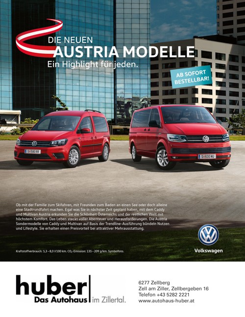 Anz_AH Huber_Caddy+Multivan Austria_12-2018_210x270.indd